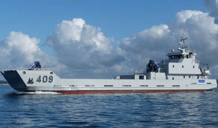 Marokkaans leger ontvangt nieuw transportschip