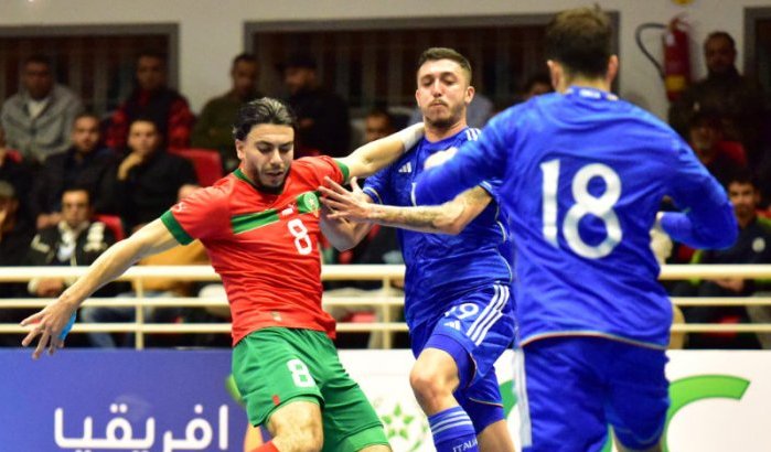 Zaalvoetbal: Marokko levert sterke overwinning tegen Italië