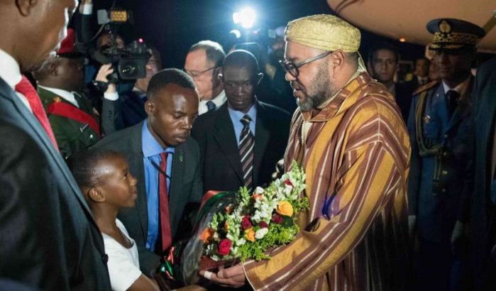 Koning Mohammed VI op officieel bezoek in Zambia