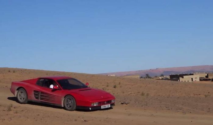 Met een Ferrari Testarossa naar Marokko