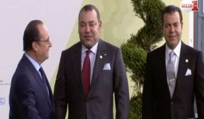 Mohammed VI en Moulay Rachid door Franse President verwelkomd (video)