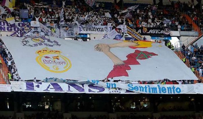 Sebta verontwaardigd door tifo Marokkaanse fans Madrid