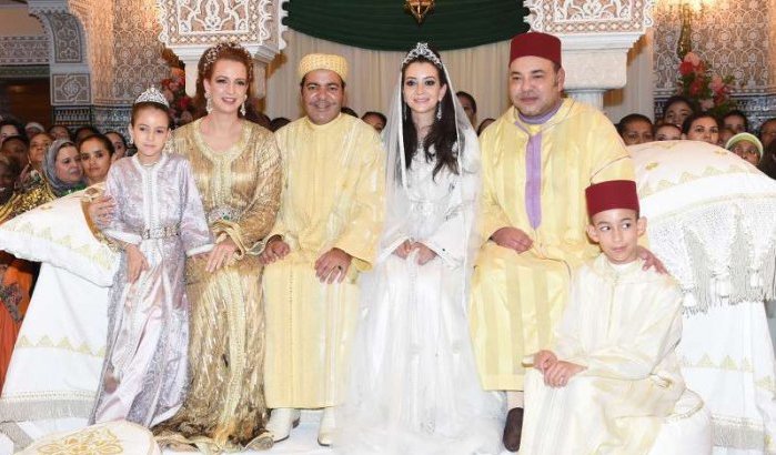 Gezamenlijke bruiloft op trouwfeest Prins Moulay Rachid