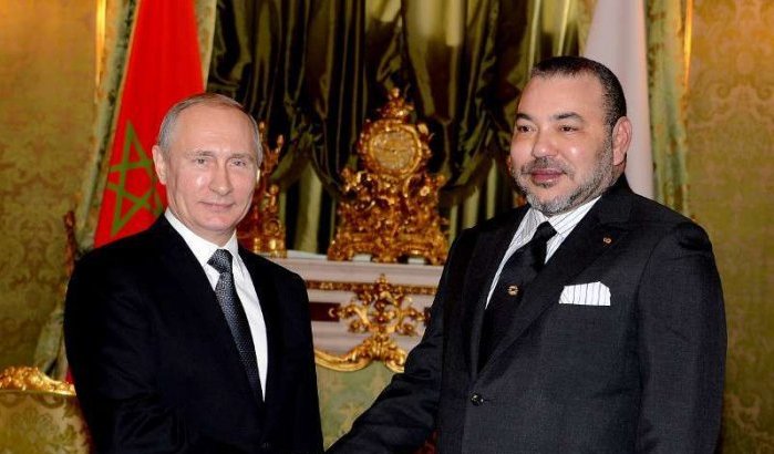 Foto's: Koning Mohammed VI in Rusland
