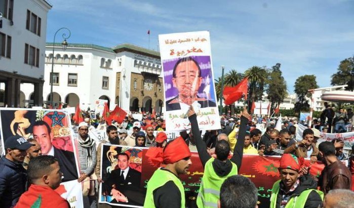 Drie miljoen mensen op straat tegen Ban Ki-Moon in Rabat