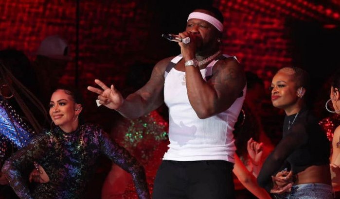 50 Cent geeft spectaculaire show in Marrakech