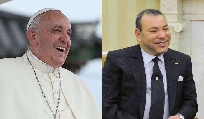 Paus stuurt bericht naar Mohammed VI vanuit Marokkaans luchtruim