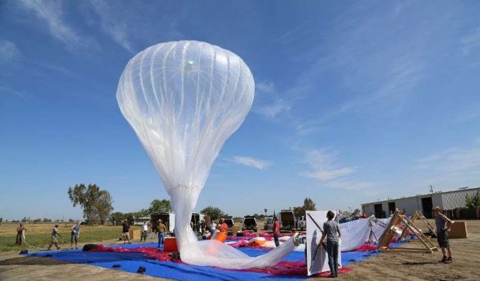Luchtballon Google in de problemen landt in Marokko