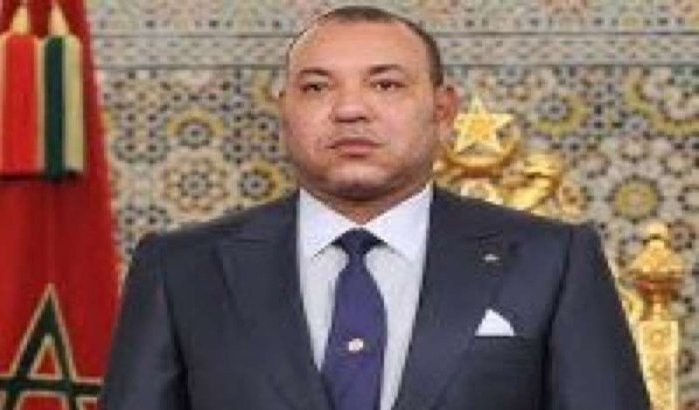 Koning Marokko geeft toespraak op maandag 20 augustus 