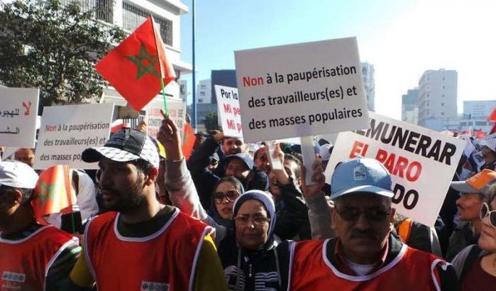 Duizenden op straat tegen regering in Casablanca