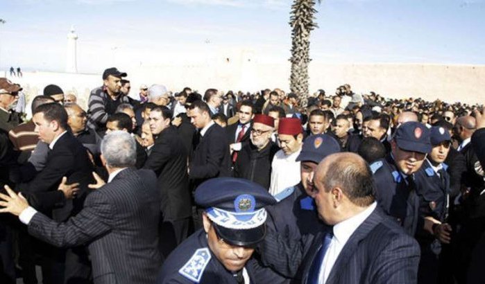 Foto's: Moulay Rachid, Benkirane en hele regering op begrafenis Abdellah Baha
