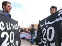 Leden 20-februari beweging naar cel in Al Hoceima 