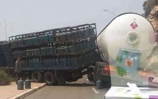 Trucks met gasflessen en benzine knallen tegen elkaar in Agadir