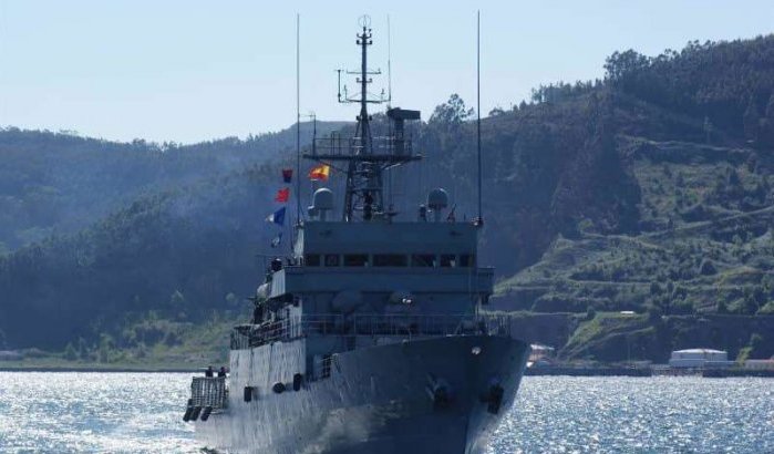 Spaans militair schip op missie in wateren bij Marokko