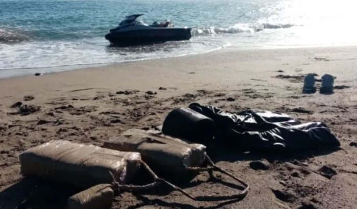Mooie vangst in Noord-Marokko: jetski vol drugs 