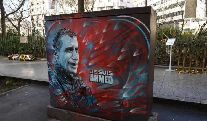 Ontzetting in Parijs na beschadiging muurschildering ter ere van politieagent Ahmed Merabet