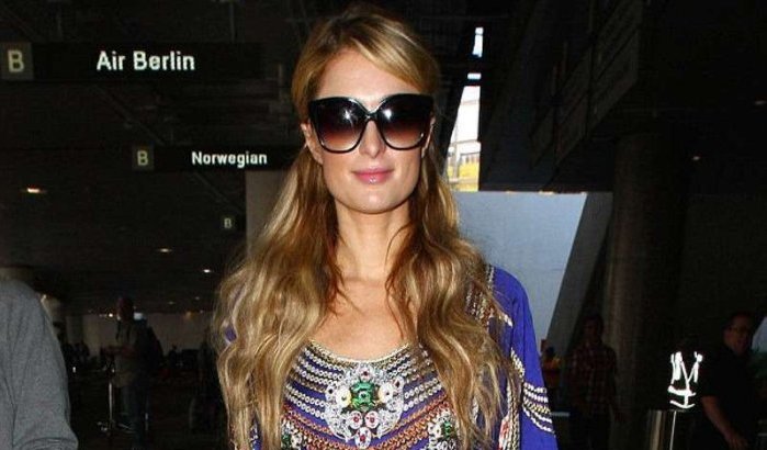 Foto's: Paris Hilton met Marokkaanse kaftan
