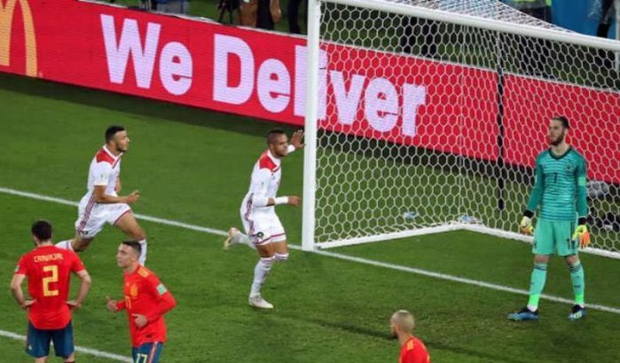WK-2018: Marokko speelt 2-2 gelijk tegen Spanje