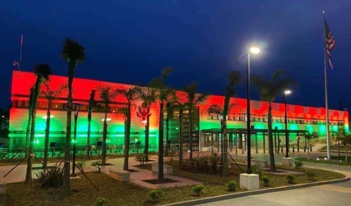 Ambassade van de Verenigde Staten kleurt Marokkaans