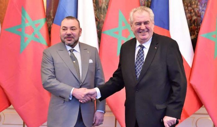 Koning Mohammed VI ontmoet Tsjechische president Milos Zeman (foto's)