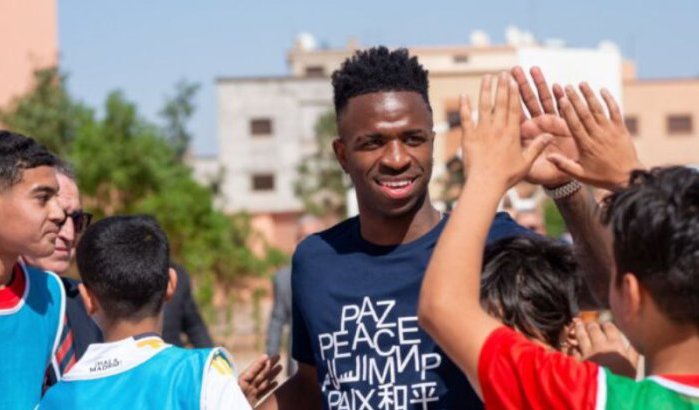 Real Madrid-ster Vinicius Junior in Marrakech (video)