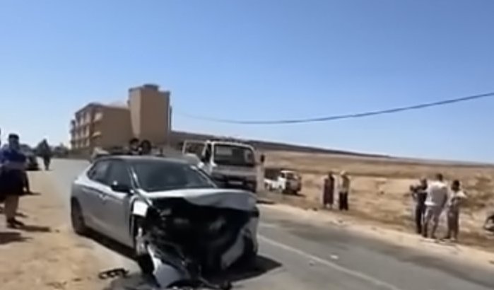 Crash bij Nador: drie voertuigen total loss, meerdere gewonden