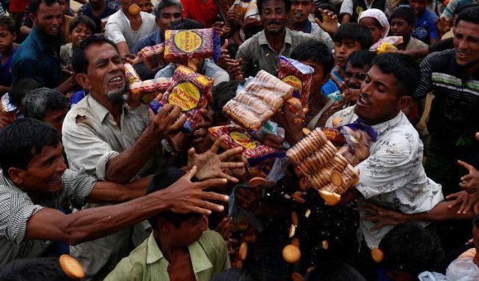 Noodhulp Marokko aan Rohingyas in Bangladesh aangekomen (video)