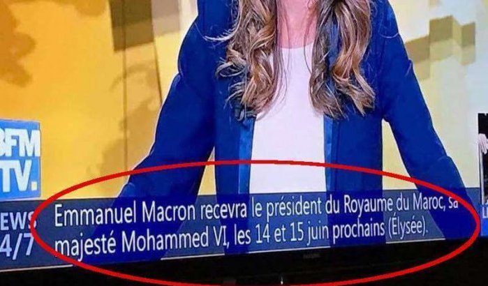 Franse zender blundert: « President van het koninkrijk Marokko »