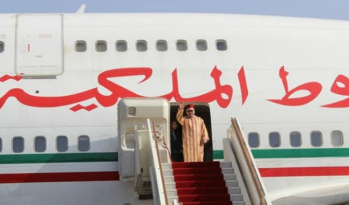 Boeing Koning Mohammed VI doet testlanding in Al Hoceima