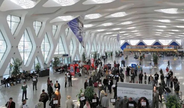 Drukte op luchthaven Marrakech door reisadvies VK