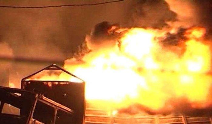 Brand verwoest groothandelsmarkt Salé