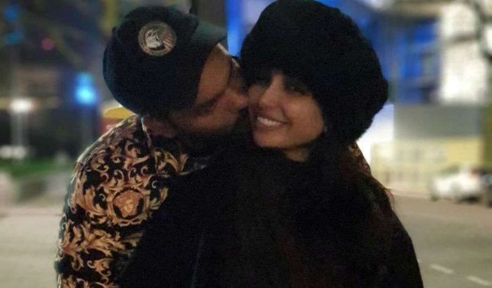 Dounia Batma in Londen met haar man (foto's)