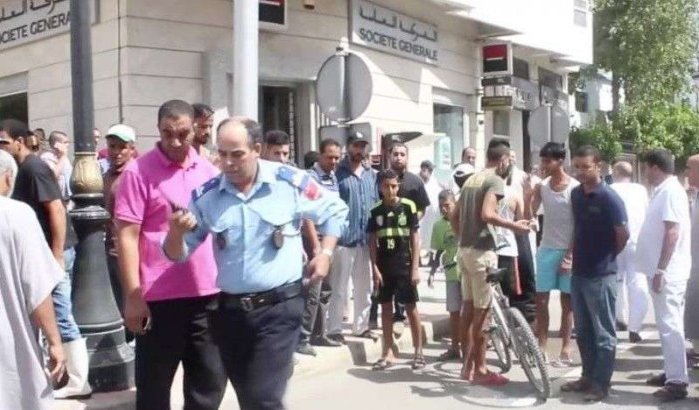 Veiligheidsagent bank in Fez voorkomt gewapende overval