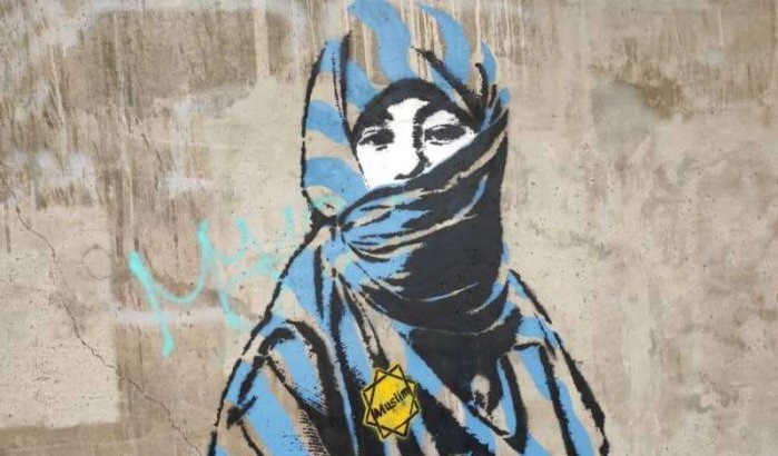 Frankrijk: ophef door muurschildering van gesluierde vrouw