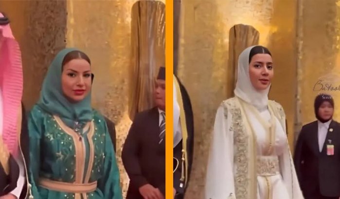 Bruiloft prins Brunei: Saudische prinsessen in Marokkaanse kaftans
