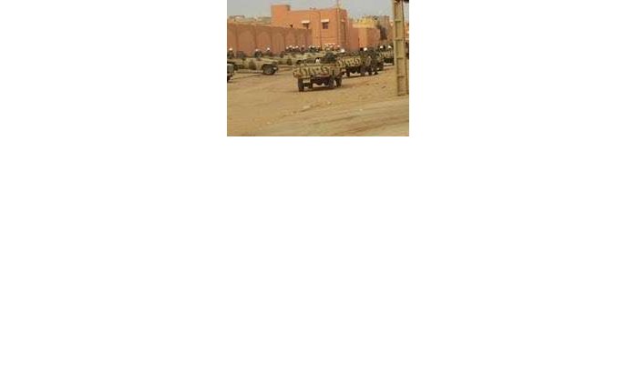 Leger grijpt in tegen Sahrawi's op weg Marokko Mauritanië