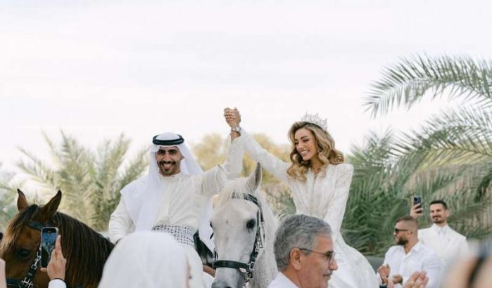 Bekende Marokkaanse en Palestijnse TikTokkers trouwen in Dubai (foto's)