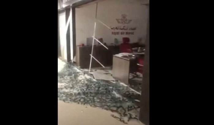 Agentschap Royal Air Maroc Beiroet zwaar beschadigd door explosie (video)