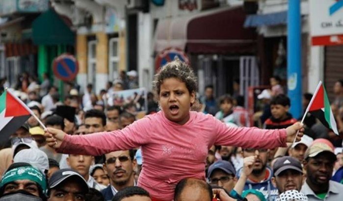 Duizenden op straat voor Palestina in Marokko