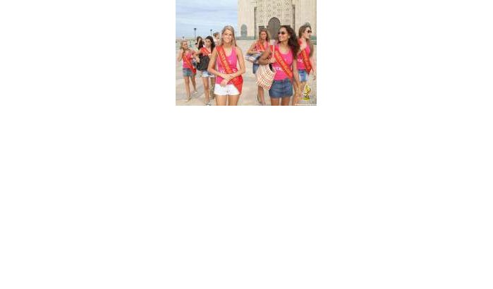 Foto's Miss België 2013 bij Hassan II moskee