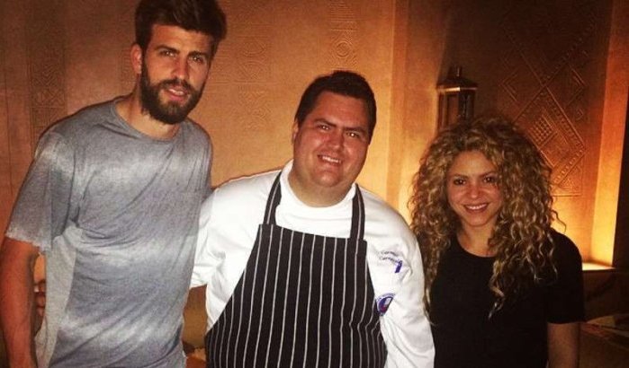 Shakira en Gerard Piqué in Marrakech