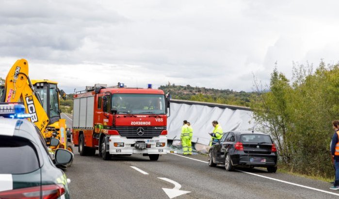 Marokkaanse en drie jonge kinderen omgekomen bij ongeval in Spanje