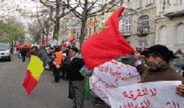 Solidariteitsmars voor Mohammed VI te Brussel