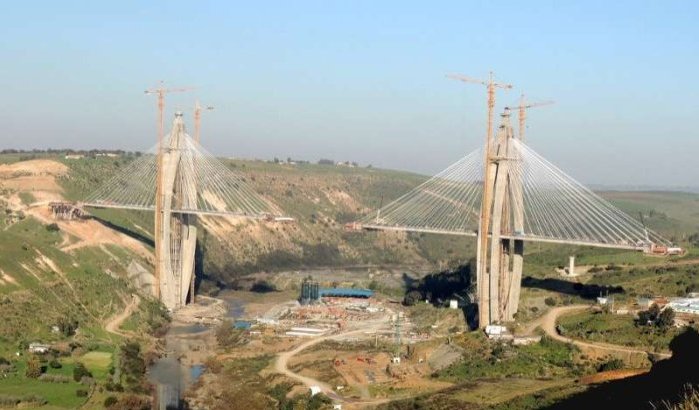 Eerste beelden nieuwe tuibrug Rabat