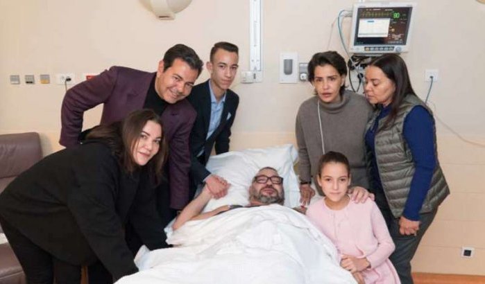 Eerste foto Koning Mohammed VI in ziekenhuis na operatie