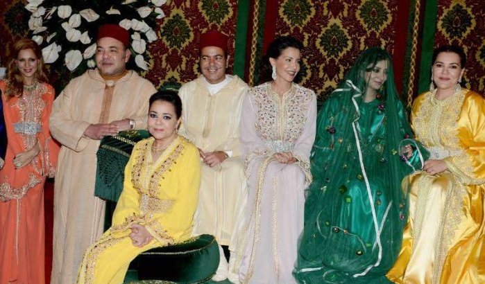 Eerste foto's bruiloft Moulay Rachid en Lalla Oum Keltoum