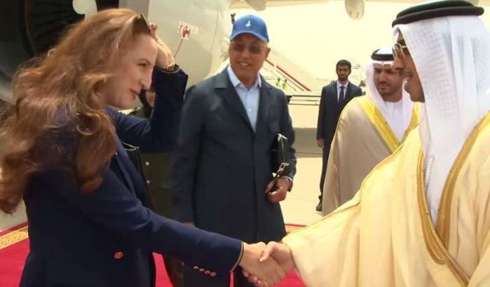 Lalla Salma en Moulay Hassan in Abu Dhabi (video)