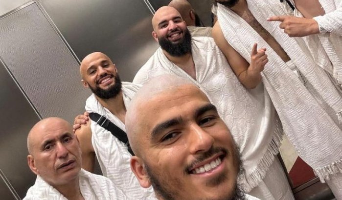 Zakaria Aboukhlal en Noussair Mazraoui samen in Mekka voor Hadj