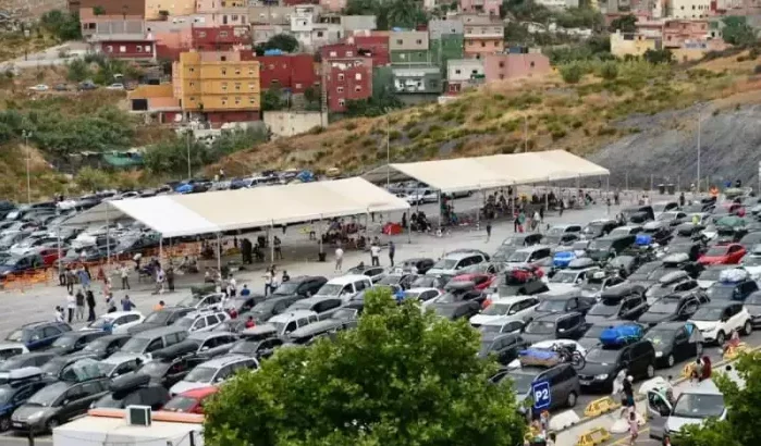 Sebta: reuze file aan Marokkaanse kant grens