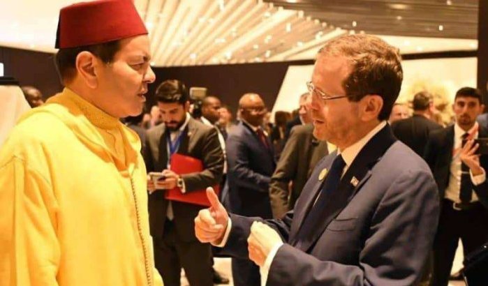 Moulay Rachid spreekt met Israëlische president op milieutop (video)
